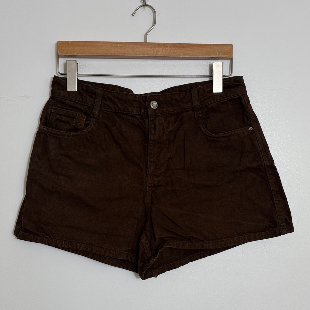 Zara Dark Brown High Waist Women’s Shorts